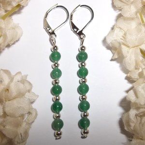 Earring, Green Earrings, Faux Jade Earring, Earring, Earring, Earring Set A783